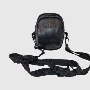 Vintage Samsonite Mini Camera Bag Crossbody Travel Pouch Black Vinyl 00s